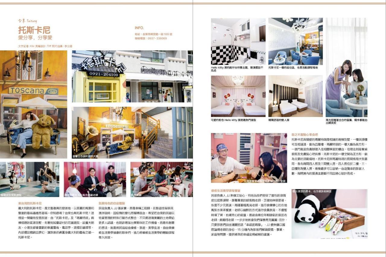 台東民宿托斯卡尼療癒館toscana Mary 親子寵物友善可包棟卡拉ok自動麻將 T'ai-tung Exteriér fotografie